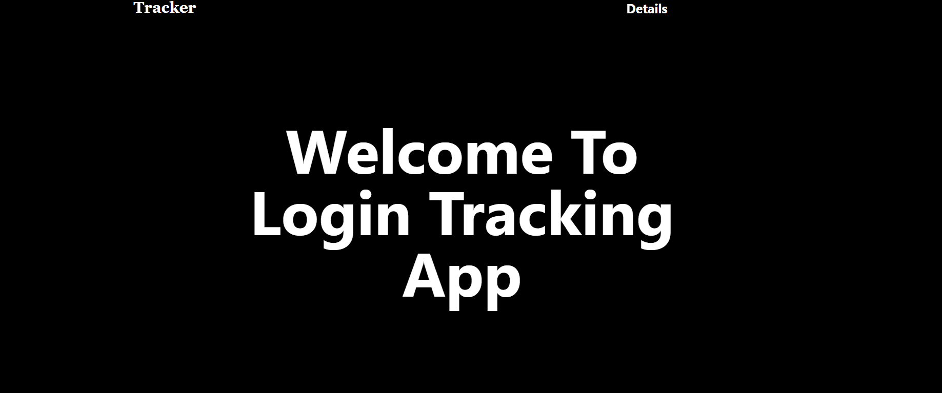 User Login Tracking App